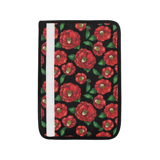 Camellia Pattern Print Design CM07 Car Seat Belt Cover