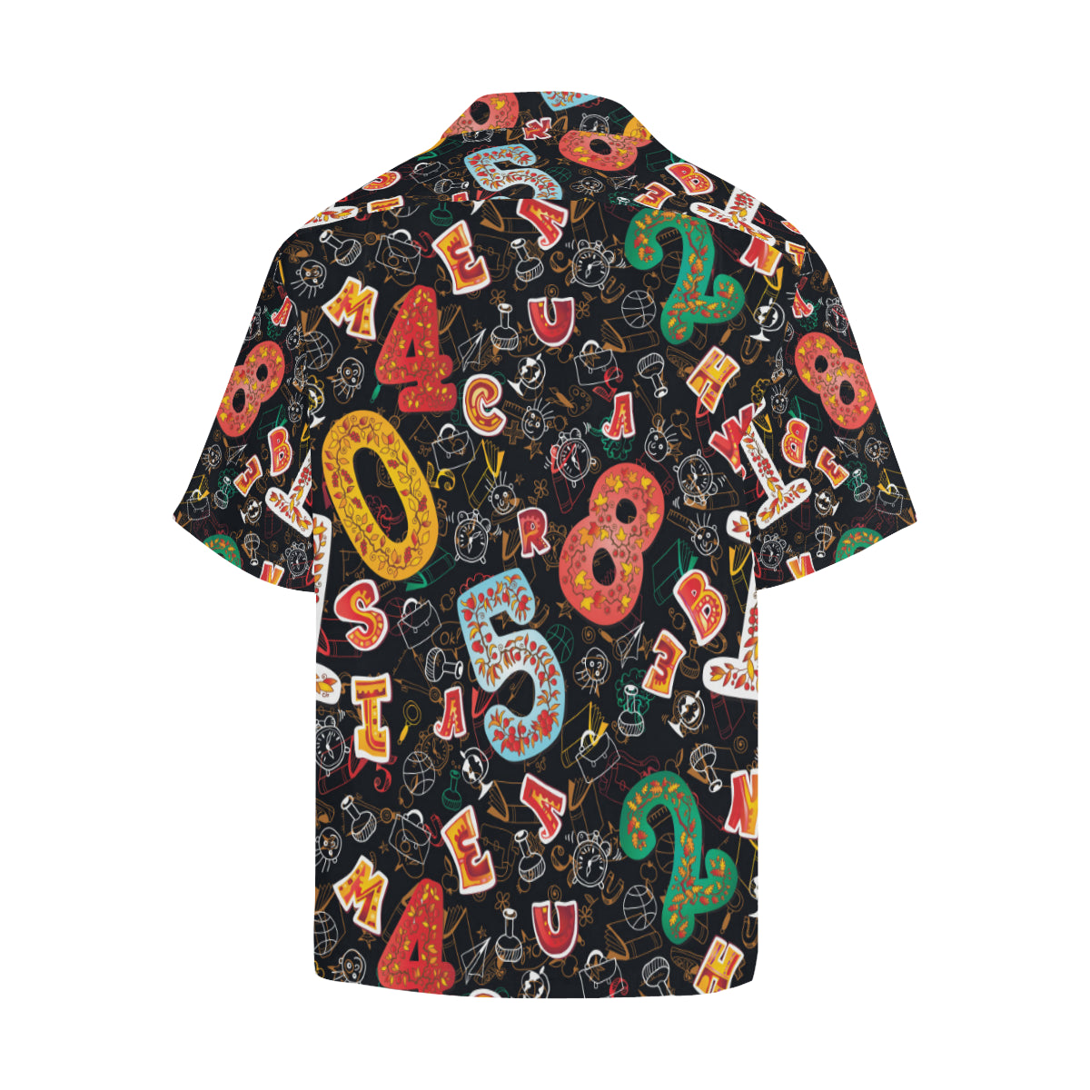 Number Pattern Print Design A03 Men's Hawaiian Shirt