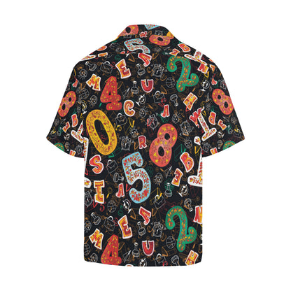 Number Pattern Print Design A03 Men's Hawaiian Shirt