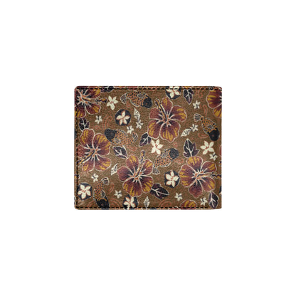 Hawaiian Themed Pattern Print Design H01 Men's ID Card Wallet