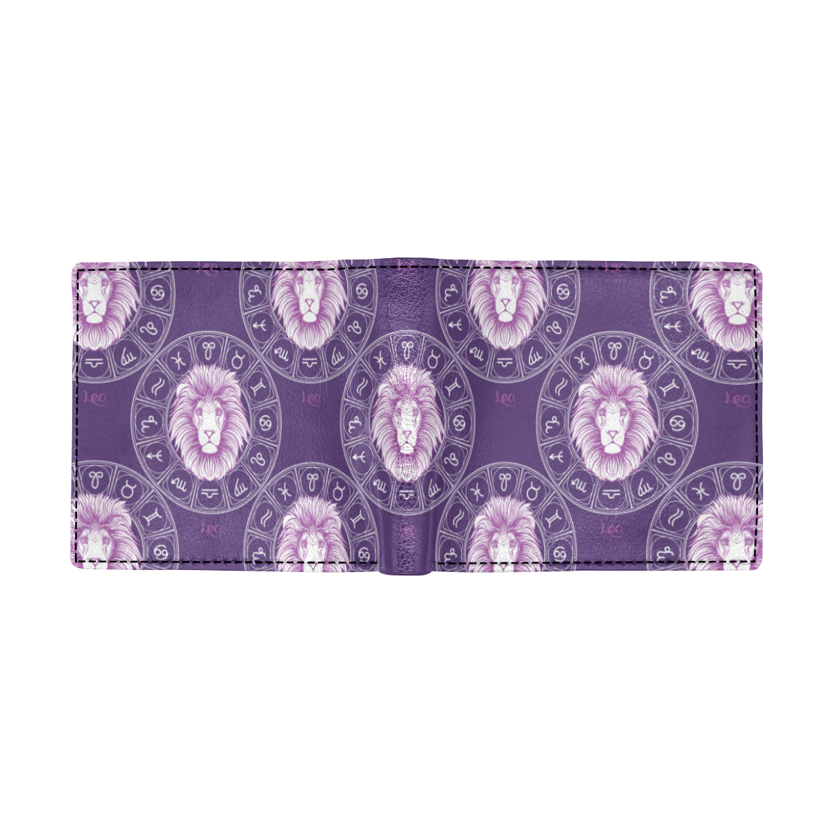 Leo Pattern Print Design 04 Men's ID Card Wallet