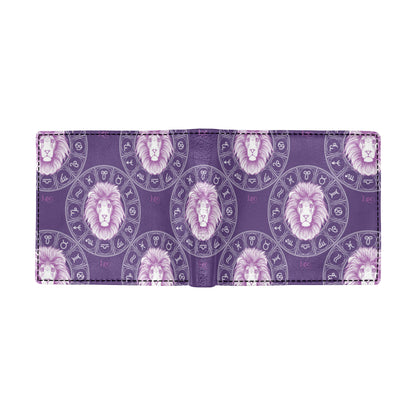 Leo Pattern Print Design 04 Men's ID Card Wallet