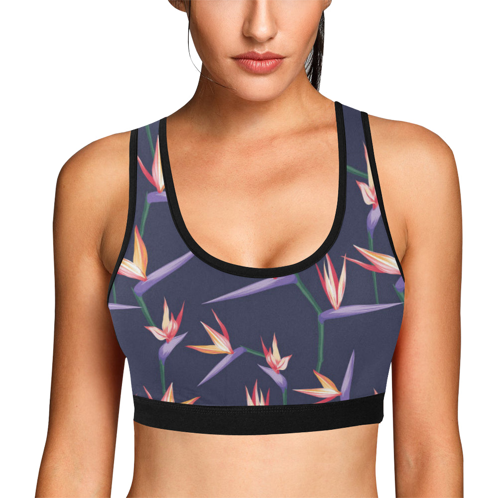 Bird Of Paradise Pattern Print Design BOP015 Sports Bra