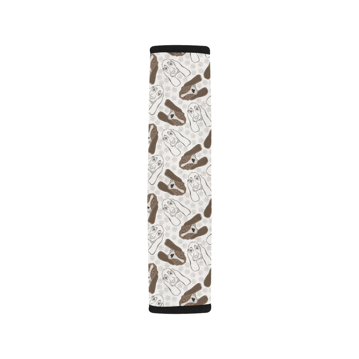 Basset Hound Pattern Print Design 01 Car Seat Belt Cover