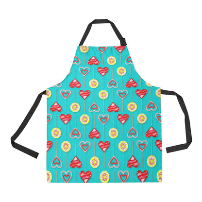 Lollipop Pattern Print Design LL06 Apron with Pocket