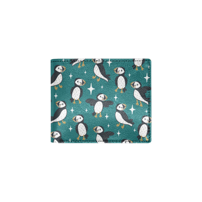 Puffin Pattern Print Design A05 Men's ID Card Wallet