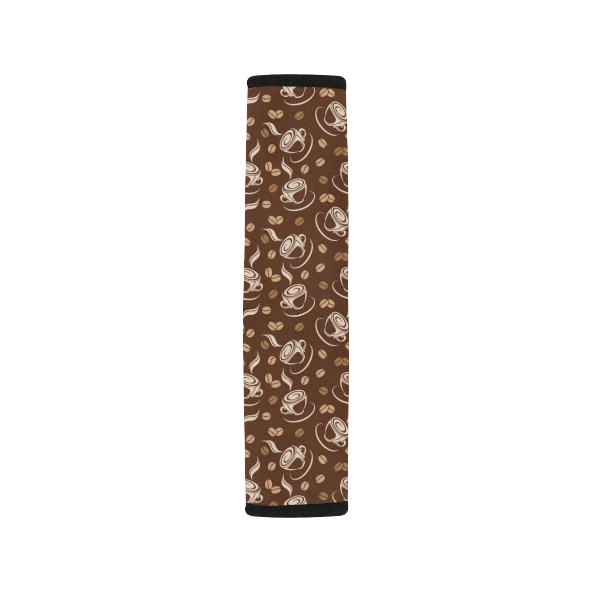 Coffee Pattern Print Design 03 Car Seat Belt Cover