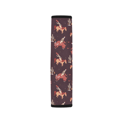 Rodeo Pattern Print Design A01 Car Seat Belt Cover