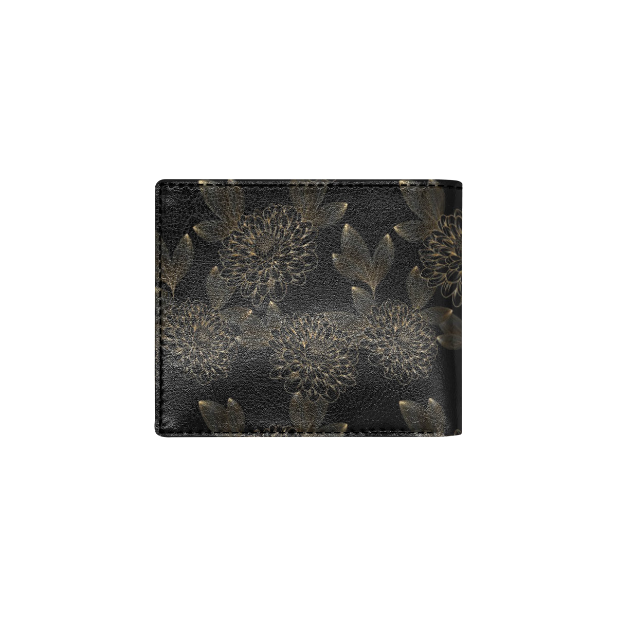 Dahlia Pattern Print Design DH04 Men's ID Card Wallet