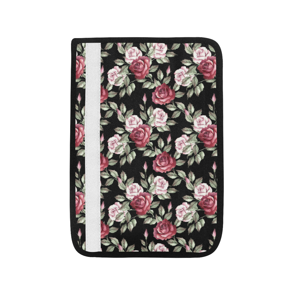 Rose Red Pink Pattern Print Design RO03 Car Seat Belt Cover