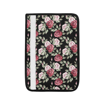 Rose Red Pink Pattern Print Design RO03 Car Seat Belt Cover