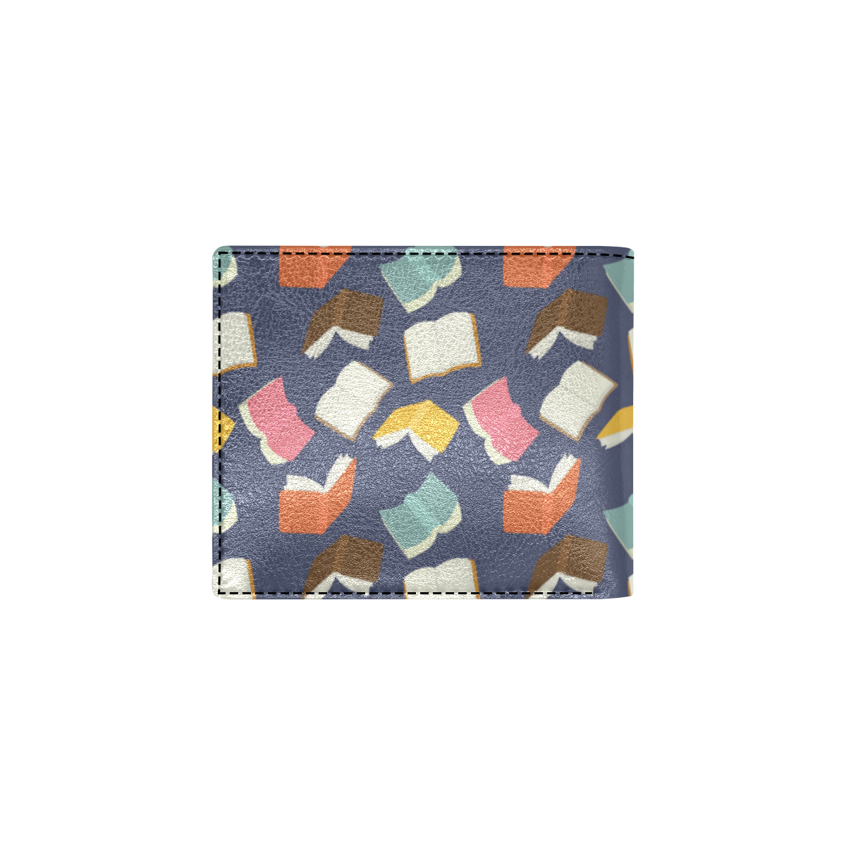 Book Pattern Print Design 01 Men's ID Card Wallet