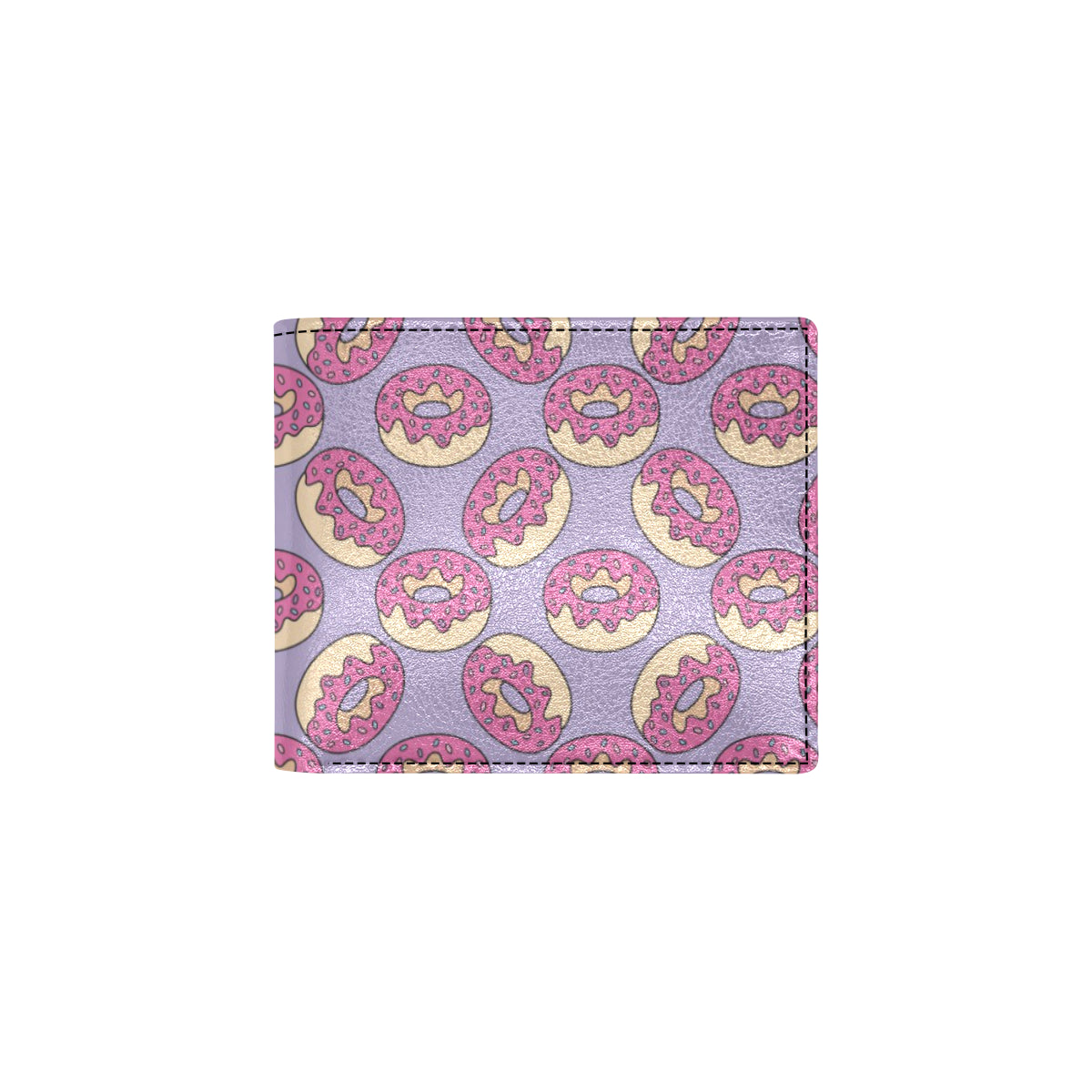 Donut Pattern Print Design DN015 Men's ID Card Wallet