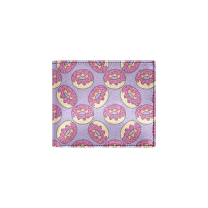 Donut Pattern Print Design DN015 Men's ID Card Wallet