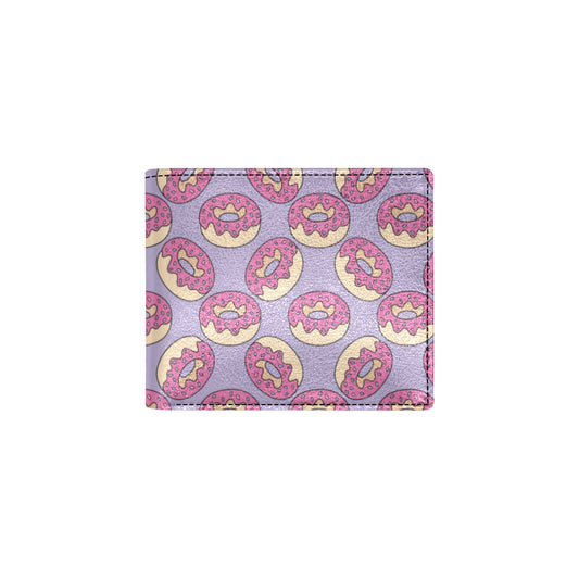 Donut Pattern Print Design DN015 Men's ID Card Wallet