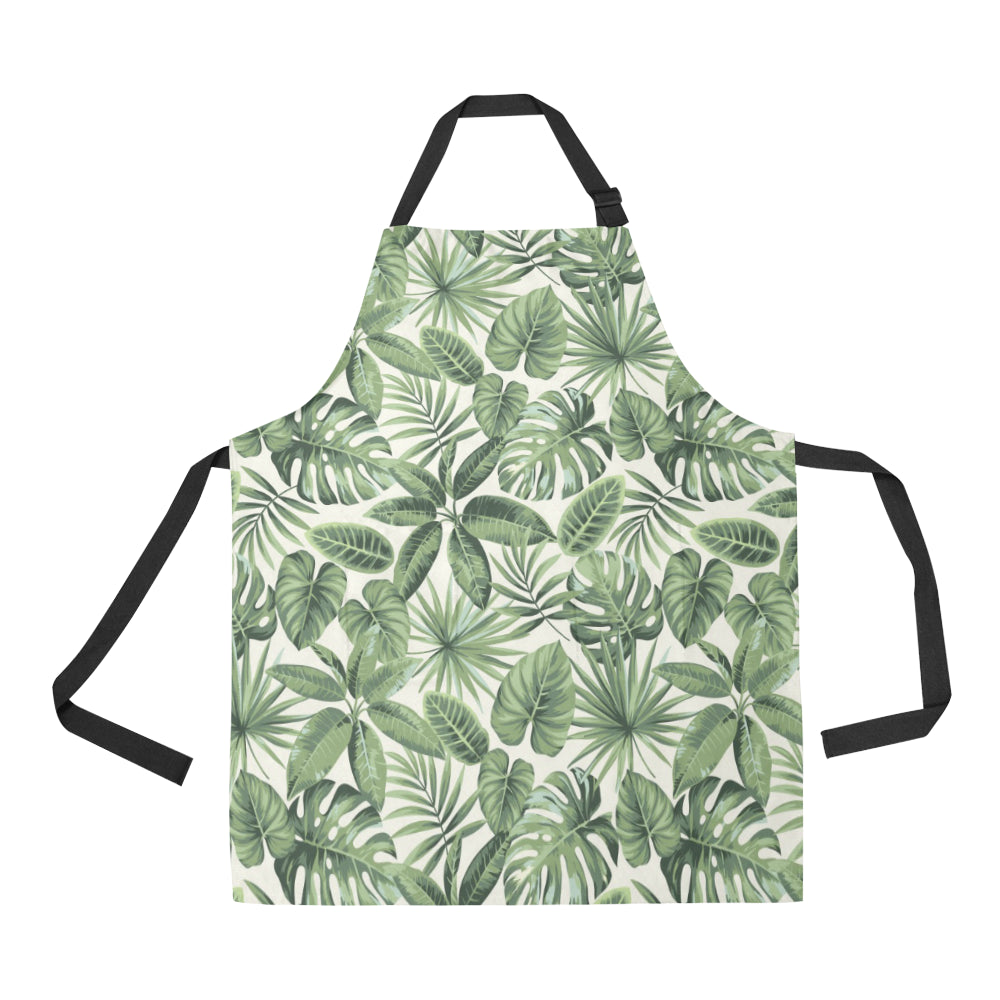 Palm Leaves Pattern Print Design PL014 Apron with Pocket