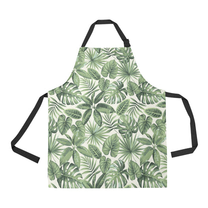 Palm Leaves Pattern Print Design PL014 Apron with Pocket
