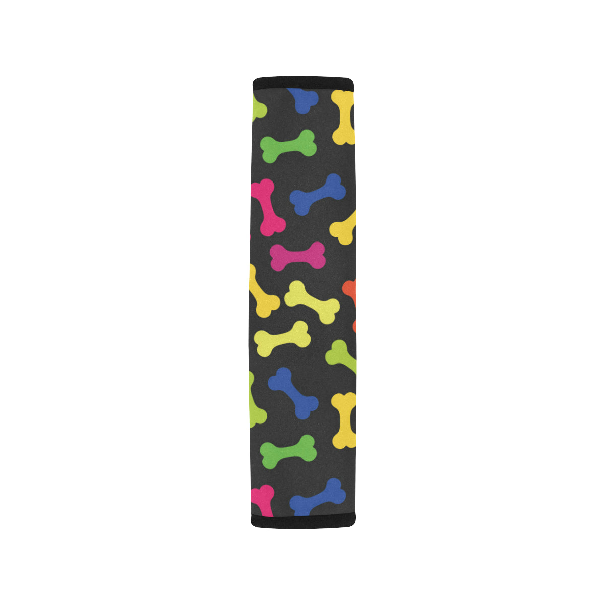 Dog Bone Neon Color Pattern Print Design 02 Car Seat Belt Cover