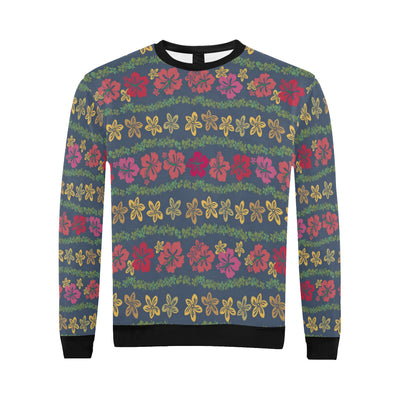 Hawaiian Themed Pattern Print Design H018 Men Long Sleeve Sweatshirt