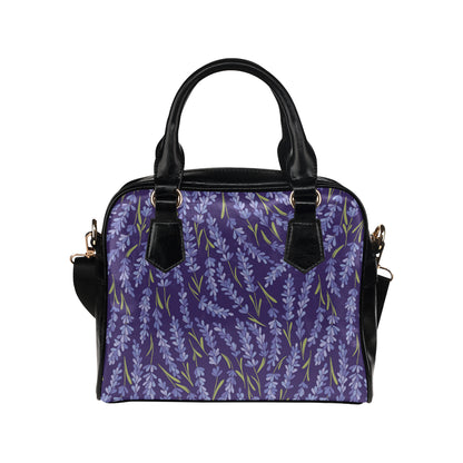 Lavender Pattern Print Design 03 Shoulder Handbag