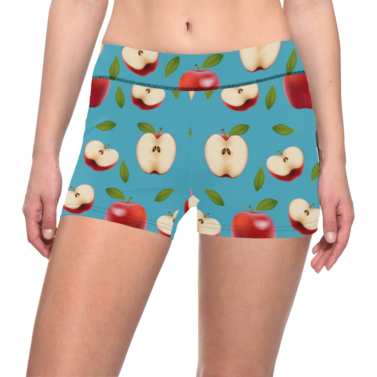 Apple Pattern Print Design AP012 Yoga Shorts