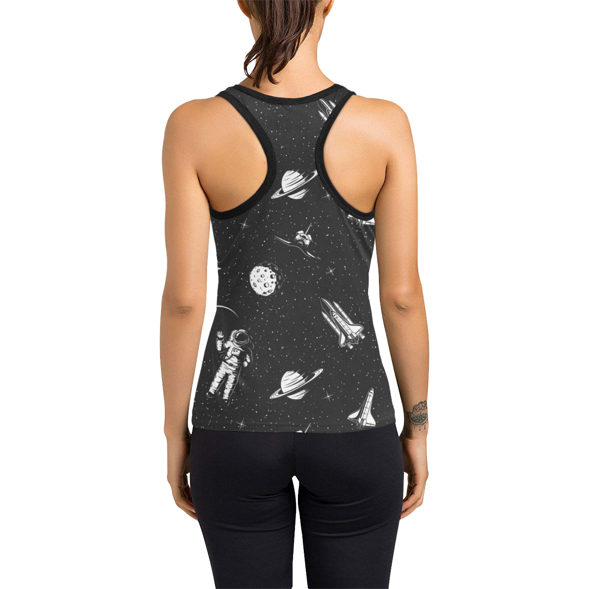Space Pattern Women's Racerback Tank Top