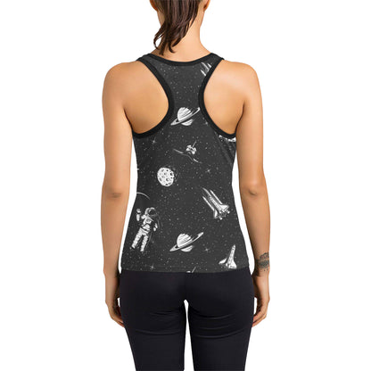 Space Pattern Women's Racerback Tank Top