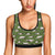 Cow on Grass Print Pattern Sports Bra