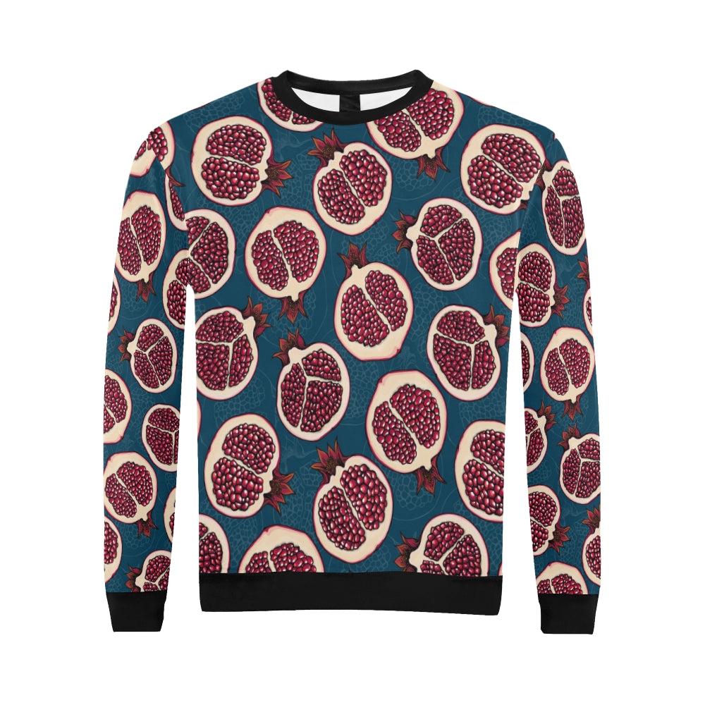 Pomegranate Pattern Print Design PG02 Men Long Sleeve Sweatshirt