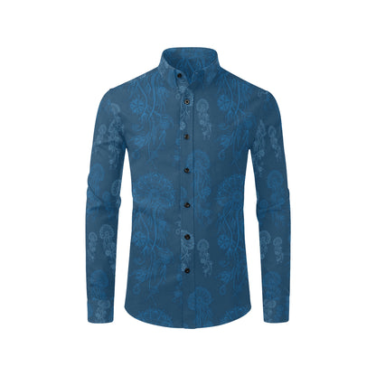 Jellyfish Pattern Print Design 01 Men's Long Sleeve Shirt