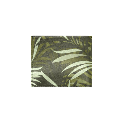 Palm Leaves Pattern Print Design PL05 Men's ID Card Wallet