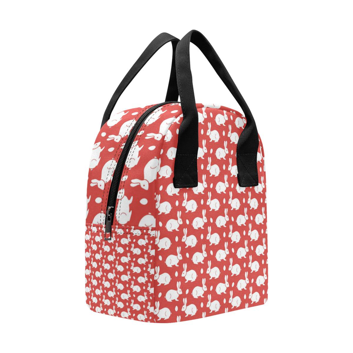 Rabbit Pattern Print Design RB017 Insulated Lunch Bag