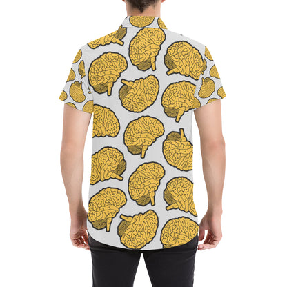 Psychology Pattern Print Design A01 Men's Short Sleeve Button Up Shirt