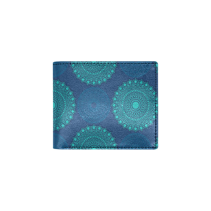 Medallion Pattern Print Design 04 Men's ID Card Wallet