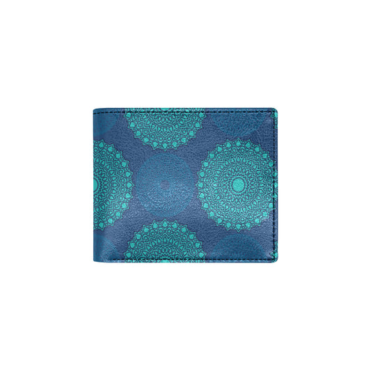 Medallion Pattern Print Design 04 Men's ID Card Wallet