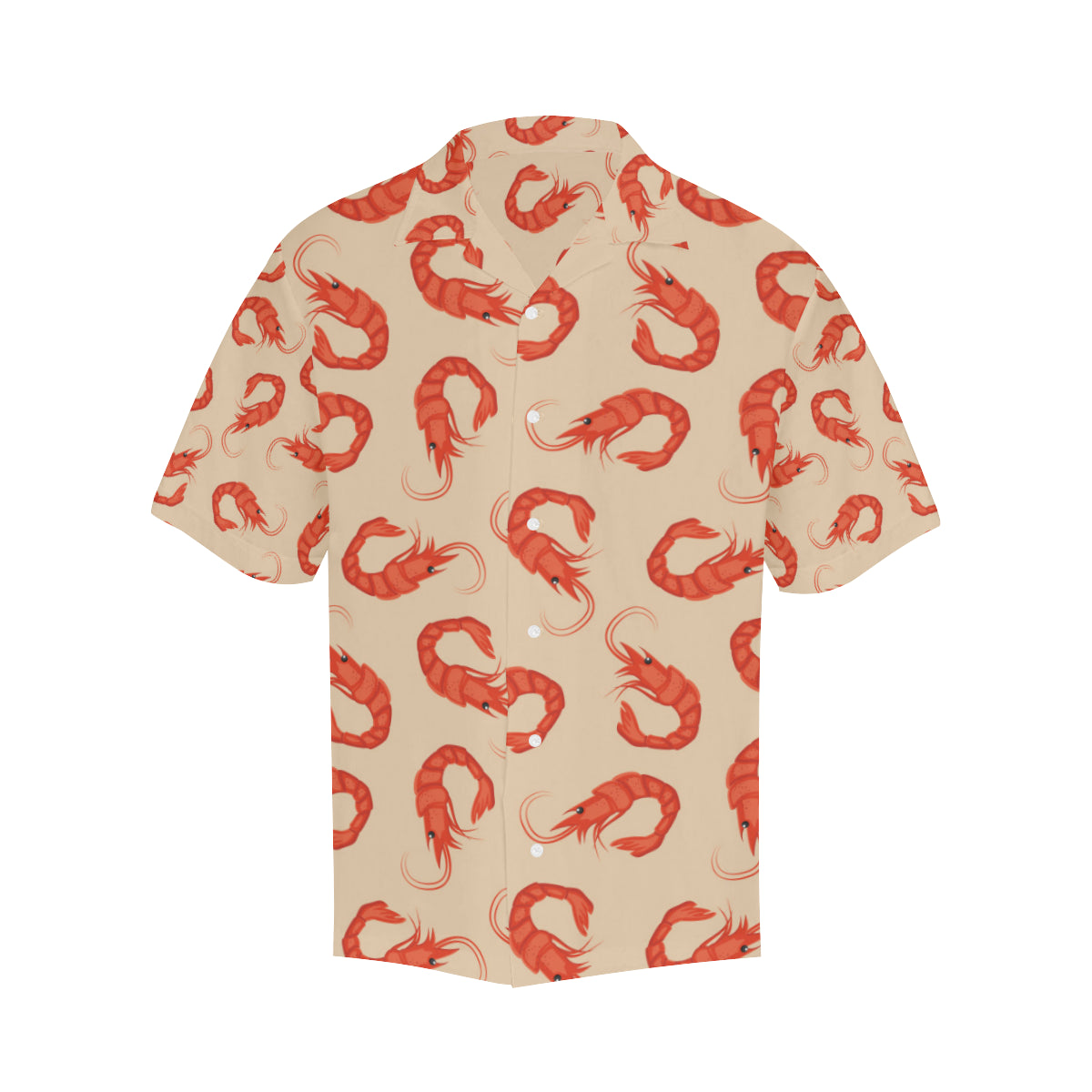 Prawn Pattern Print Design 02 Men's Hawaiian Shirt