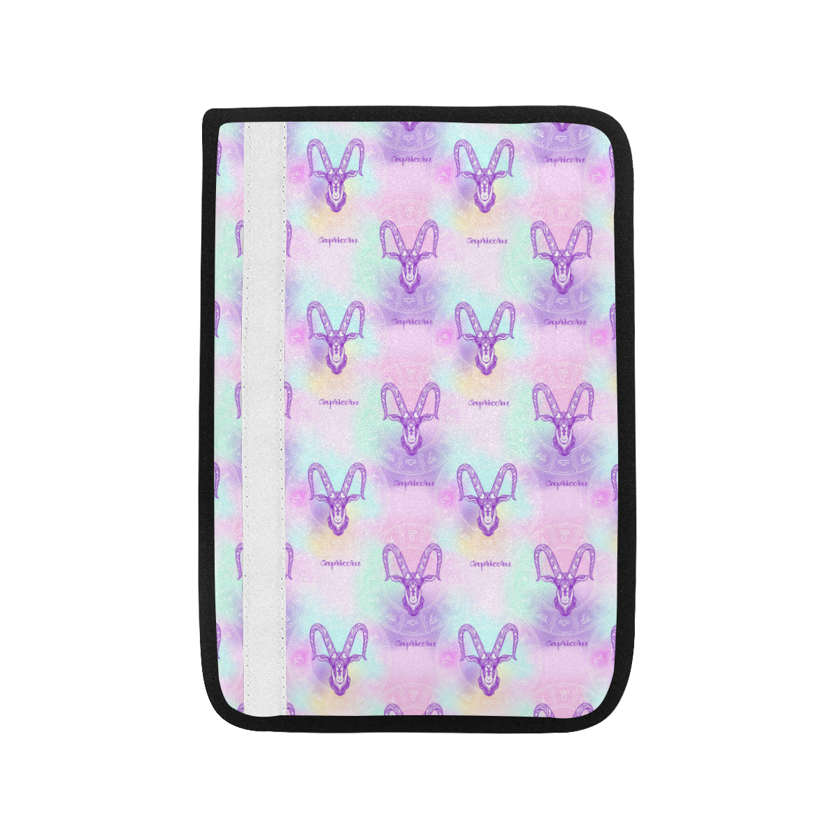 Capricorn Zodiac Pattern Print Design 02 Car Seat Belt Cover