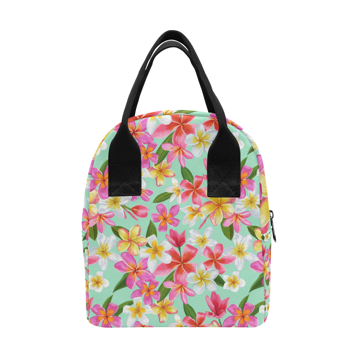Plumeria Pattern Print Design PM014 Insulated Lunch Bag