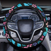 Pink Hibiscus Hawaiian Flower Steering Wheel Cover with Elastic Edge