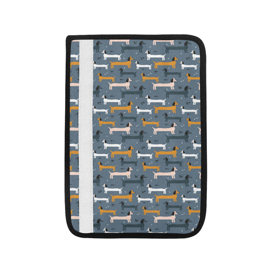 Dachshund Pattern Print Design 012 Car Seat Belt Cover