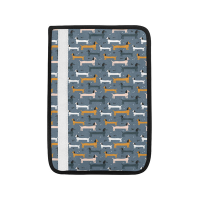 Dachshund Pattern Print Design 012 Car Seat Belt Cover