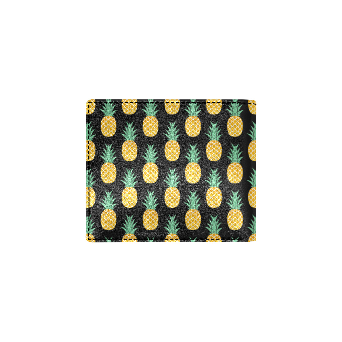 Pineapple Pattern Print Design A03 Men's ID Card Wallet