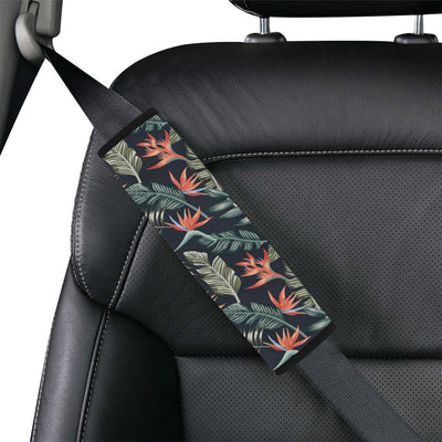 Bird Of Paradise Pattern Print Design BOP02 Car Seat Belt Cover