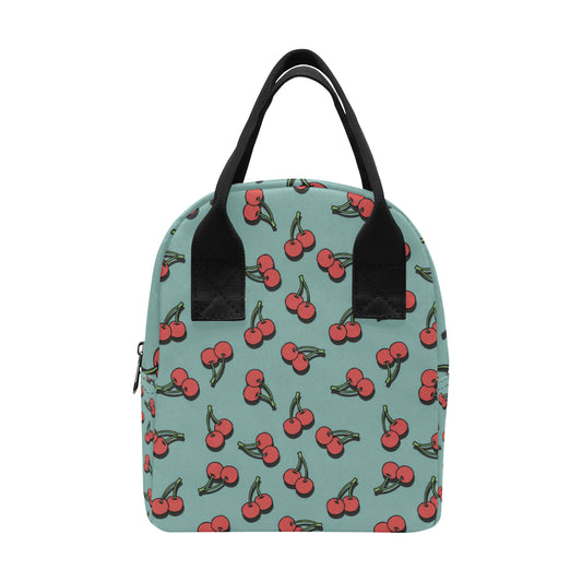 Cherry Pattern Print Design CH03 Insulated Lunch Bag