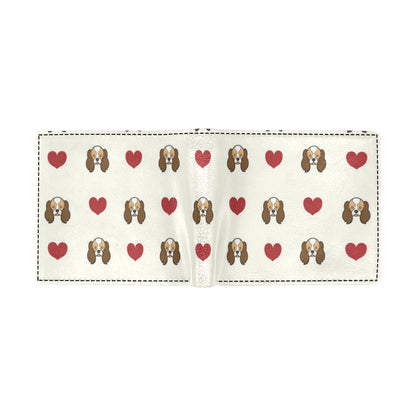 Cavalier King Charles Spaniels Pattern Print Desig Men's ID Card Wallet