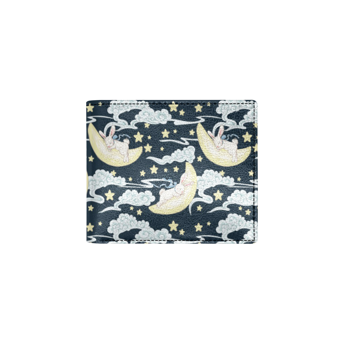 Rabbit Sleeping Pattern Print Design RB08 Men's ID Card Wallet