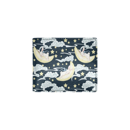 Rabbit Sleeping Pattern Print Design RB08 Men's ID Card Wallet
