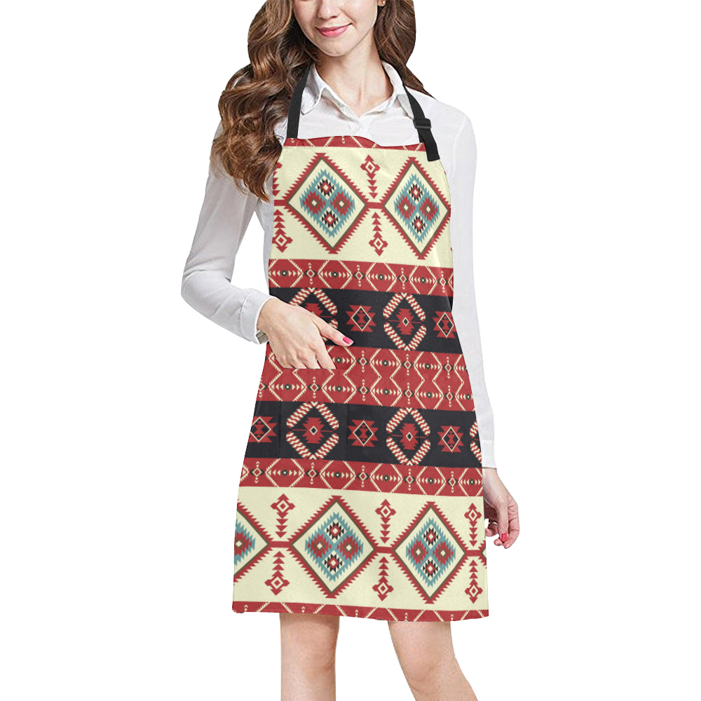 Navajo Pattern Print Design A05 Apron with Pocket