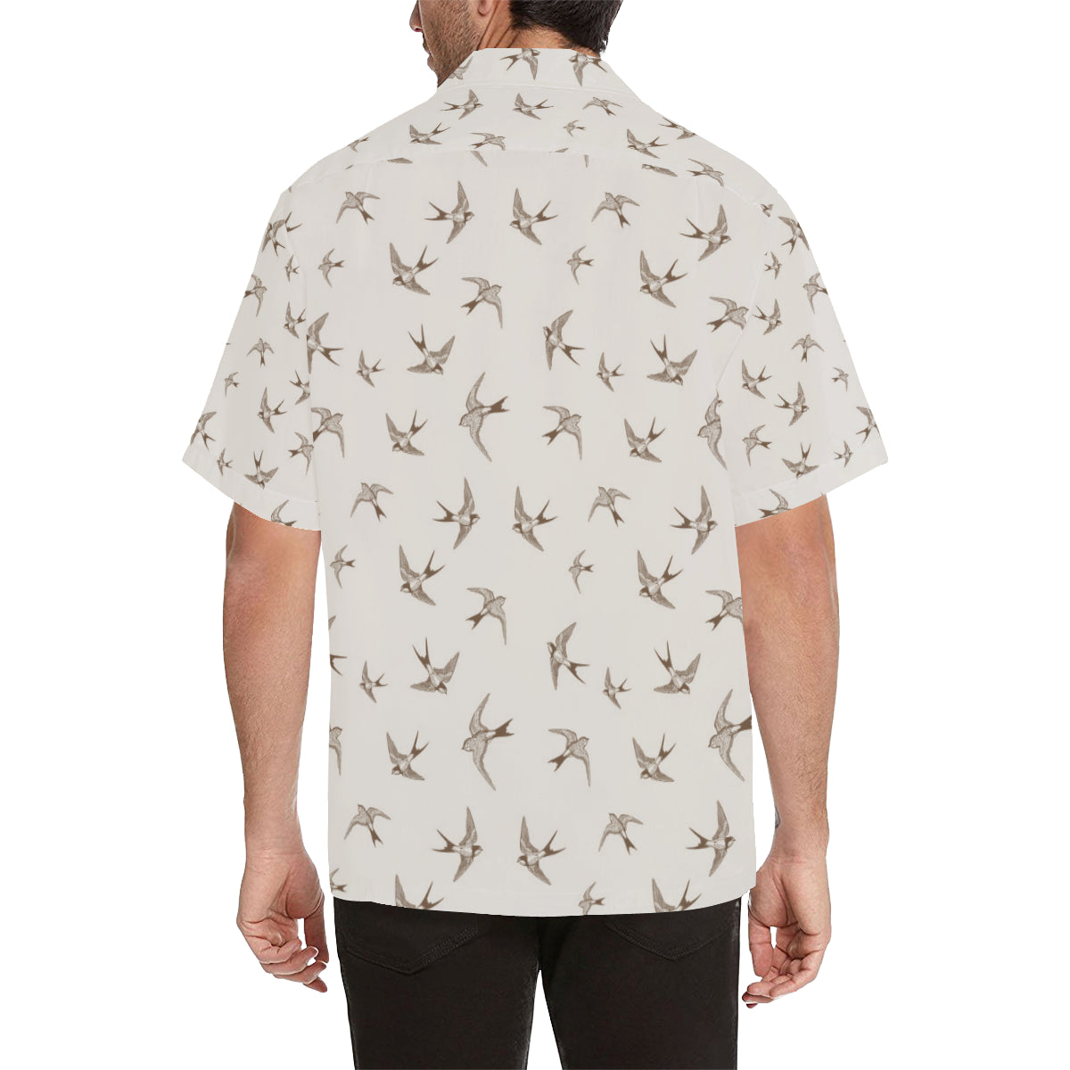 Swallow Bird Pattern Print Design 01 Men's Hawaiian Shirt