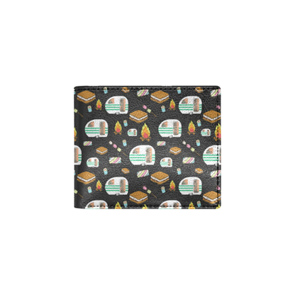 Camper marshmallow Camping Design Print Men's ID Card Wallet